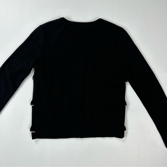 Kate Spade Girls Sz 14 Metallic Ruffle Front Cardigan NWOT - Picture 6 of 6